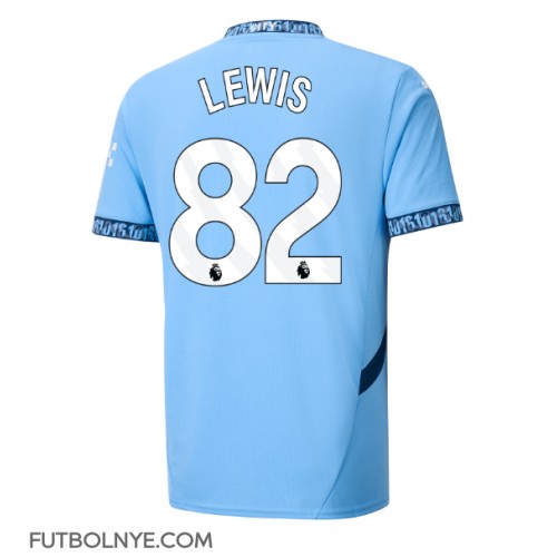 Camiseta Manchester City Rico Lewis #82 Primera Equipación 2024-25 manga corta